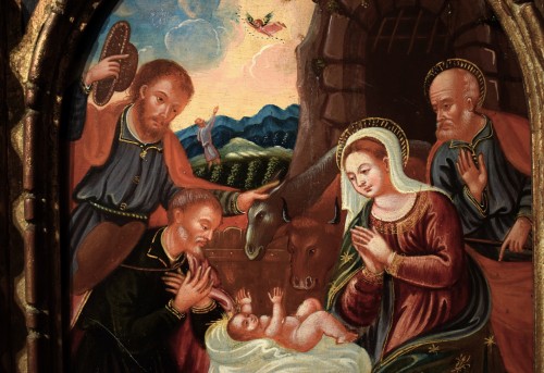 Louis XIV - Adoration des bergers, artiste vénitien crétois  du XVIIe siècle